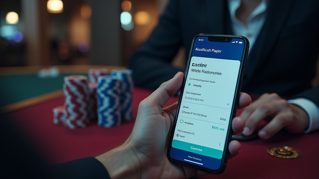 Jogador a rever etapas de levantamento e validação num telemóvel